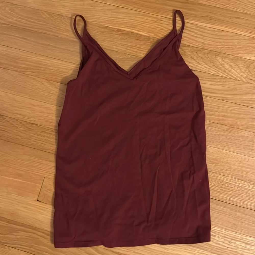 Loft v-neck red tank